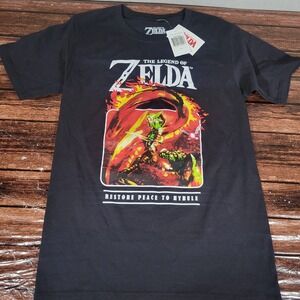 Nintendo 'Legend Of Zelda' Black Mens T-Shirt (S)